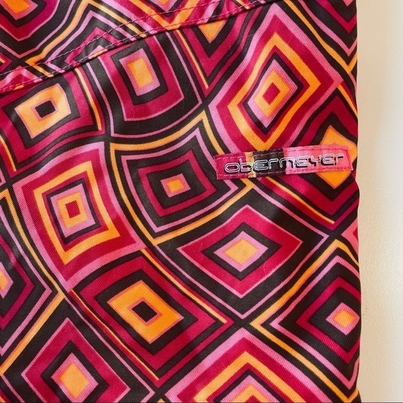❤️ Obermeyer fun geometric prints Snow Ski Pants Size 16  N8 - Picture 6 of 13